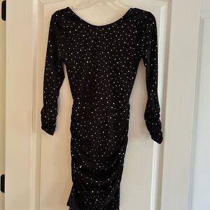 NWOT New Lucy in the Sky Rhinestone Backless Dress